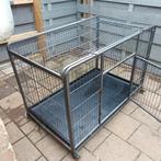 Grote bench op wieltjes met remmen, wieltjes zijn nieuw, Dieren en Toebehoren, Ophalen, Gebruikt