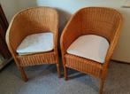 2 rieten stoelen, Ophalen, Gebruikt, Bruin, Twee