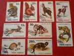 Posta Romana - 9x Dieren - Vos / Eekhoorn / Haas, Postzegels en Munten, Dier of Natuur, Verzenden, Gestempeld