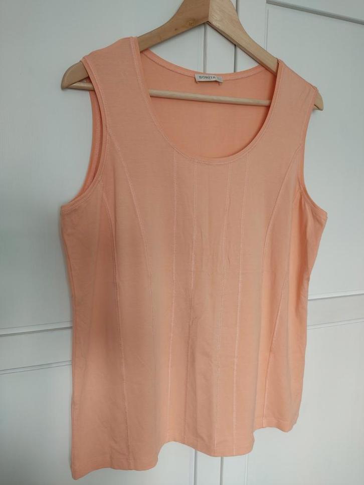 Bonita top zonder mouwen XL zalmroze, Kleding | Dames, Tops, Nieuw, Maat 42/44 (L), Oranje, Zonder mouw, Ophalen of Verzenden