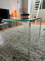Bijzettafel glas Modern Scandinavisch, Huis en Inrichting, Tafels | Bijzettafels, Glas, 55 tot 75 cm, Rond, 45 tot 60 cm