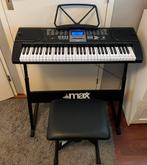 Max KB1 Keyboard Max Music met kruk en standaard, Muziek en Instrumenten, Keyboards, Met standaard, Ophalen, Overige merken, 61 toetsen