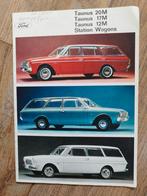 Ford Taunus 12M 17M 20M Station Wagon Brochure 1965, Ophalen of Verzenden, Zo goed als nieuw, Ford