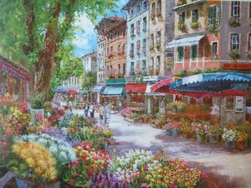 Schmidt puzzel 1000 stukjes Parijs bloemenmarkt - Sam Park beschikbaar voor biedingen