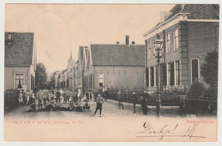 Bergambacht ca. 1905 * van Nooten 206, Verzamelen, Ansichtkaarten | Nederland, Gelopen, Zuid-Holland, Voor 1920, Ophalen of Verzenden