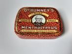 vintage dr rumney""s puur tobacco snuff mentholyptus blik, Verzamelen, Ophalen of Verzenden, Gebruikt, Overige, Overige merken