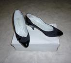 Zwarte lak/suede pumps (mt 36), Pumps, Zwart, Ophalen of Verzenden, Gedragen