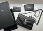 Prachtige YSL Cassandre tas zwart zilver, Ophalen of Verzenden, Zo goed als nieuw, Zwart