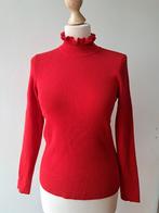 Coltruitje met roezelcol, Kleding | Dames, Ophalen of Verzenden, Zo goed als nieuw, Lange mouw, Rood