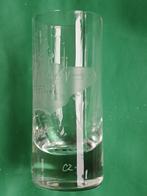 Vintage Tsjechisch gegraveerd Shotglas., Ophalen of Verzenden