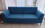 Stoffen 2-Zits Bankstel (blauw), Huis en Inrichting, Banken | Bankstellen, Ophalen, Gebruikt, 150 tot 200 cm, Tweepersoons