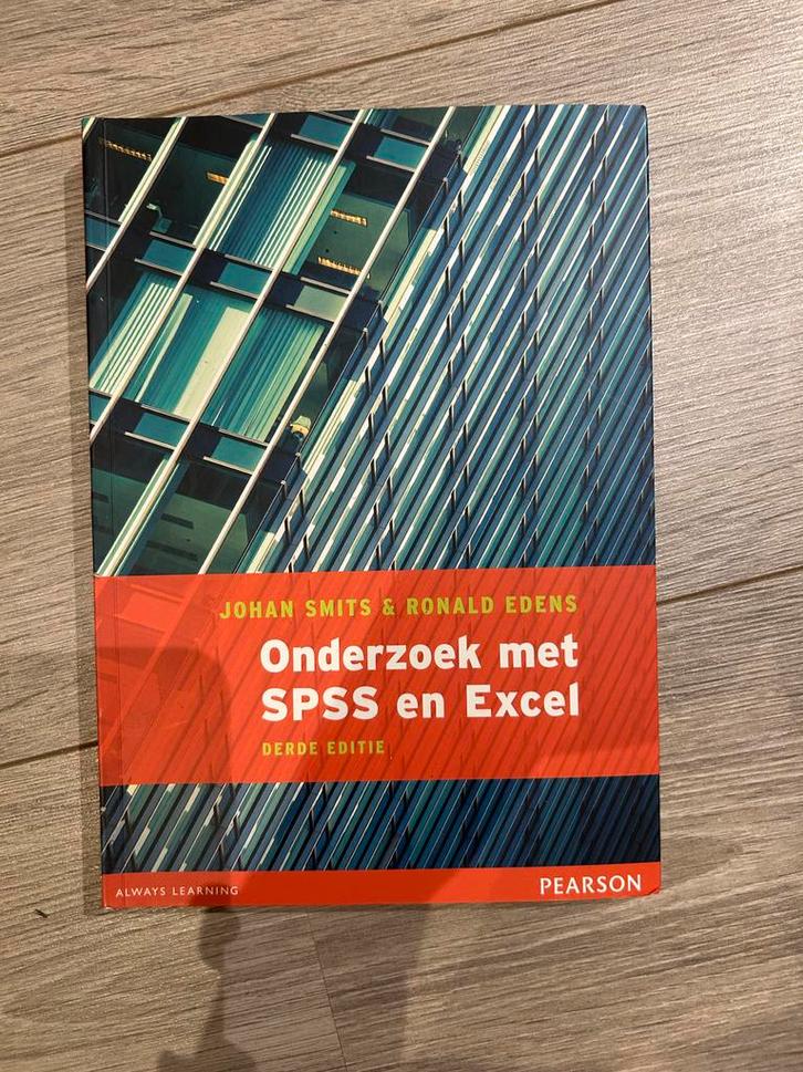 Onderzoek met SPSS en Excel - Derde Editie, Boeken, Studieboeken en Cursussen, Nieuw, HBO, Gamma, Ophalen of Verzenden