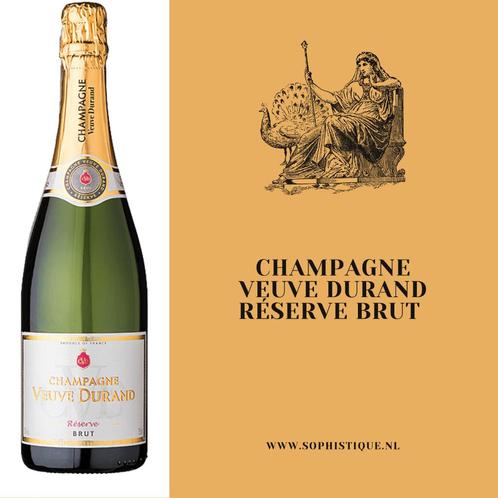 Champagne Veuve Durand Réserve Brut | EUR 19,95, Verzamelen, Wijnen, Nieuw, Champagne, Frankrijk, Vol, Ophalen of Verzenden