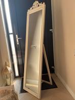 Mooie Lange Sta Spiegel - Gebroken Wit, Huis en Inrichting, Ophalen, Zo goed als nieuw, 150 tot 200 cm, Rechthoekig