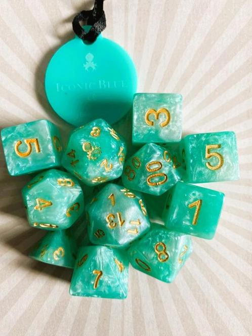 Dice Kraken Iconic Blue Limited Edition - Set van 11 dobbels, Hobby en Vrije tijd, Gezelschapsspellen | Bordspellen, Ophalen of Verzenden