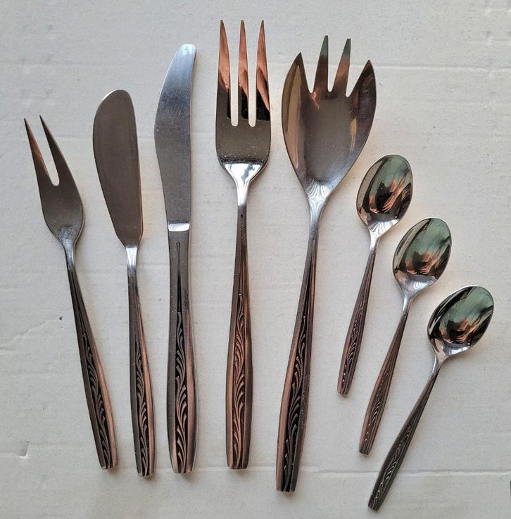 Gero Zilmeta Takje 521 en Polka 507 - Bestekaanvulling, Huis en Inrichting, Keuken | Bestek, Zo goed als nieuw, Los bestek, Rvs of Chroom