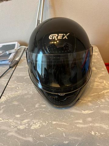 Zwarte integraal motor helm beschikbaar voor biedingen