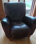 Natuzzi relax fauteuil, Ophalen, Gebruikt, 75 tot 100 cm, Leer
