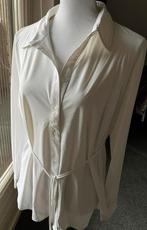 Witte blouse travelstof DIDI 40 NIEUW met smal koordje, Nieuw, Maat 38/40 (M), Ophalen of Verzenden, Wit