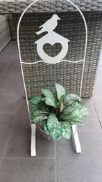 Plantenrekje - plantenstandaard met vogel, huisje en hartje, Tuin en Terras, Tuin, Ophalen of Verzenden, Zo goed als nieuw, Metaal