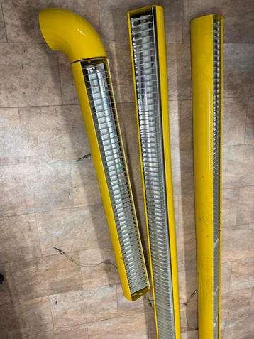 Gele Industriële Lampen - 150cm beschikbaar voor biedingen