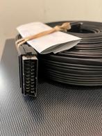 Scart kabel 15,20 meter, Gebruikt, 10 meter of meer, Ophalen of Verzenden