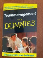 Teammanagement voor Dummies, Ophalen of Verzenden, Zo goed als nieuw, Management