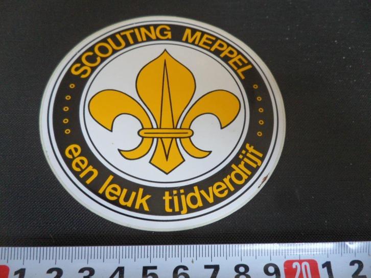 sticker Scouting Meppel een leuk tijdverdrijf, Verzamelen, Stickers, Zo goed als nieuw, Bedrijf of Vereniging, Ophalen