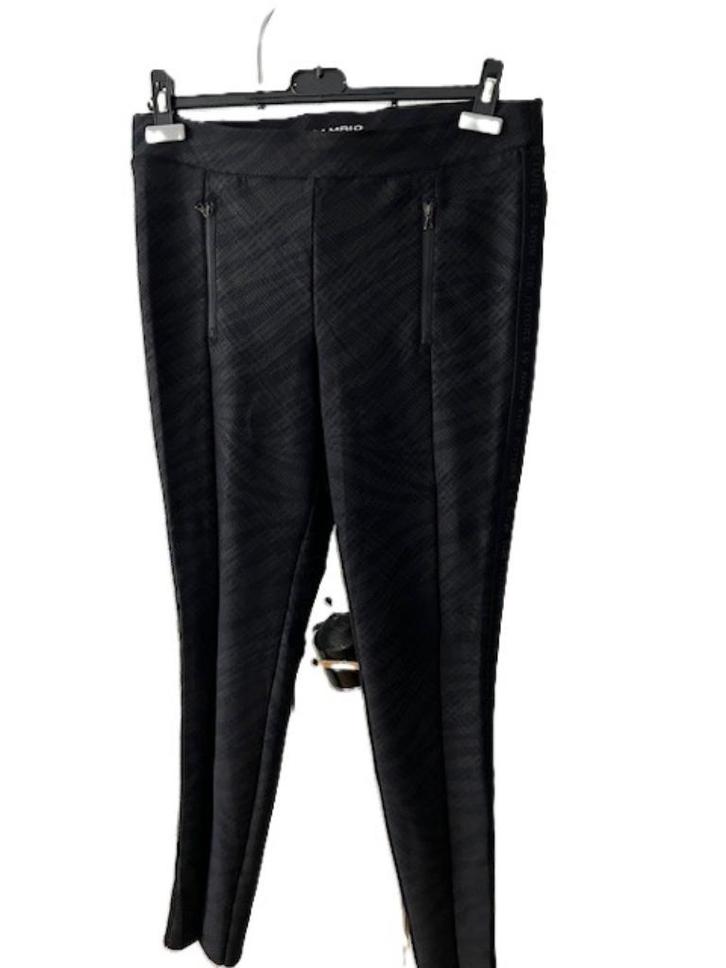 CAMBIO RACER pantalon 44 paars zwart bonded travelstof, Kleding | Dames, Broeken en Pantalons, Zo goed als nieuw, Maat 42/44 (L)