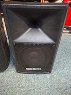 SET (2x) HQ Power Actieve Luidsprekers - 8" Woofer, 100W, Gebruikt, Overige typen, 60 tot 120 watt, Ophalen