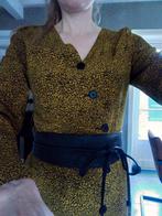 Jurk van 24 Colours met leren riem, Kleding | Dames, Geel, 24 Colours, Ophalen of Verzenden, Maat 36 (S)