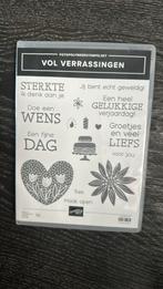 vol verrassingen Stempelset Stampin’Up!, Hobby en Vrije tijd, Stempelen, Ophalen of Verzenden, Zo goed als nieuw