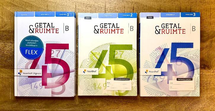 Getal & Ruimte HAVO B Deel 1, 2, 3. Wiskunde 12e editie, Boeken, Schoolboeken, Zo goed als nieuw, Wiskunde B, HAVO, Ophalen of Verzenden