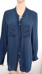 Opruiming! bloes voile donkerblauw nieuw 40, Kleding | Dames, Blouses en Tunieken, Ophalen of Verzenden, Nieuw, Maat 38/40 (M)