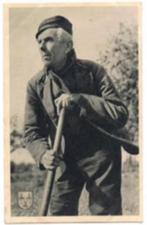 Blaricum, Blaricummer boer, gelopen 1947, Gooi en Eemlandser, Verzenden, 1940 tot 1960, Gelopen, Noord-Holland