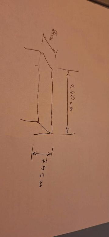 Glazen eettafel - 240x81cm