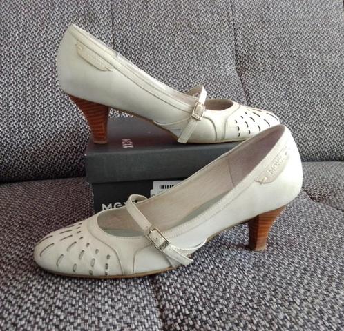 MEXX Pumps met riempje 100% leder - creme wit - M 41 NIEUW, Kleding | Dames, Schoenen, Nieuw, Pumps, Zwart, Ophalen of Verzenden