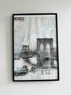 Brooklyn Bridge Kunstprint + Zwart IKEA Frame, Huis en Inrichting, Woonaccessoires | Schilderijen, Tekeningen en Foto's, Ophalen
