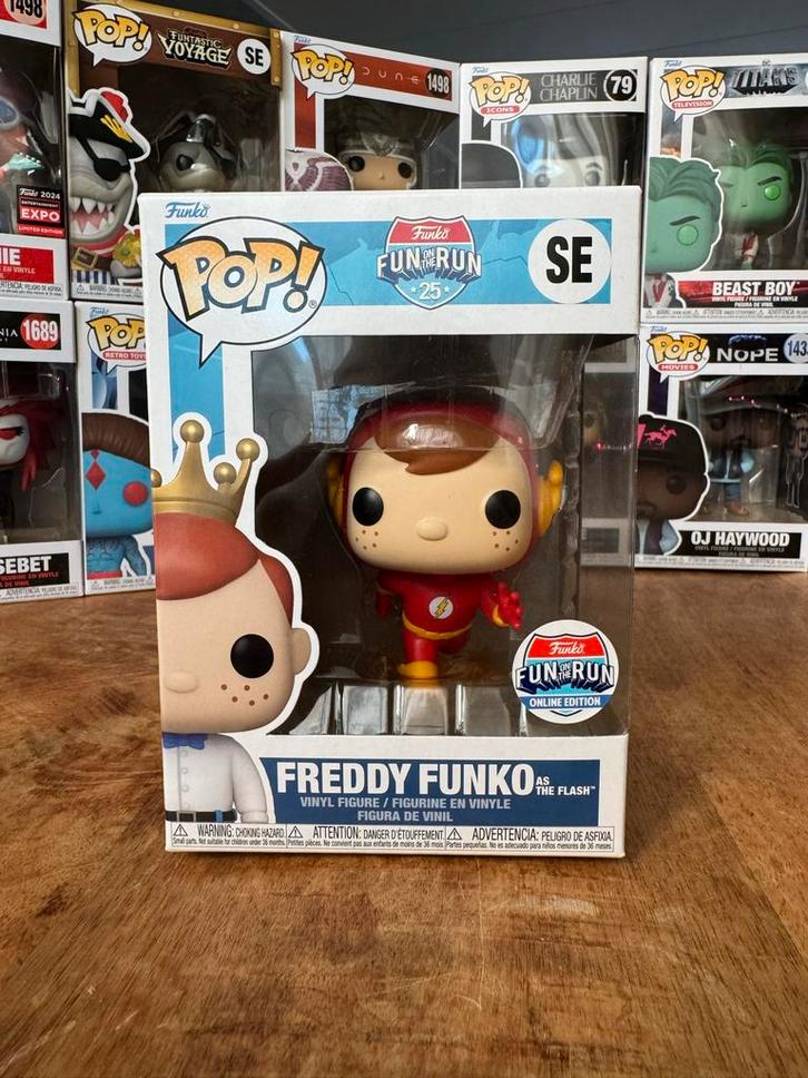 Funko Pop Fundays Exclusief - Freddy Funko Flash, Verzamelen, Poppetjes en Figuurtjes, Zo goed als nieuw, Ophalen of Verzenden