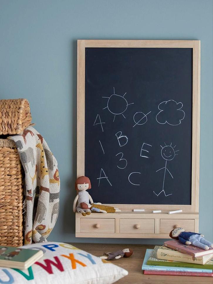 Houten krijtbord - wandschrijfbord Bloomingville Mini, Kinderen en Baby's, Kinderkamer | Inrichting en Decoratie, Nieuw, Wanddecoratie