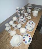 Brabants bont servies - compleet en gebruikt, Huis en Inrichting, Keuken | Servies, Ophalen, Gebruikt, Aardewerk, Boerenbont