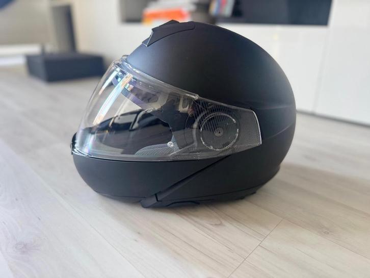 Schuberth C4 motorhelm (2017) met SC1 Advanced, Motoren, Kleding | Motorhelmen, Heren, Systeemhelm, M, Overige merken, Tweedehands
