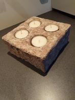 Groot aardewerk waxinelicht houder, Huis en Inrichting, Woonaccessoires | Kandelaars en Kaarsen, Overige materialen, Overige kleuren