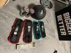 Fitness set gewichten manchetten slam bal elastiek, Gebruikt, Diverse fitness, Gewichten, Ophalen of Verzenden