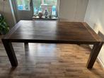 Houten tafel voor 6 personen, Huis en Inrichting, Tafels | Eettafels, Ophalen, Gebruikt, Eikenhout, Vijf personen of meer
