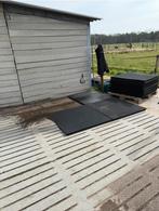 Rubber - Tuin / stal / paddock tegels - matten, Ophalen, Zo goed als nieuw, Hout