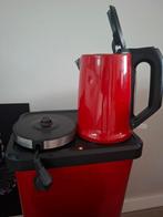 Rode Waterkoker - 1.7 Liter, Witgoed en Apparatuur, Waterkokers, 1 tot 2 liter, Ophalen, Gebruikt, Draadloos