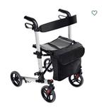 Rollator premium, opvouwbaar, lichtgewicht, als nieuw, Ophalen, Opvouwbaar, Zo goed als nieuw