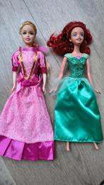 Ariël en Doornroosje Barbies, Kinderen en Baby's, Speelgoed | Poppen, Ophalen of Verzenden, Gebruikt, Barbie