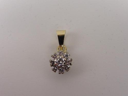 Gouden hanger met briljant                               G48, Sieraden, Tassen en Uiterlijk, Kettinghangers, Gebruikt, Goud, Overige kleuren